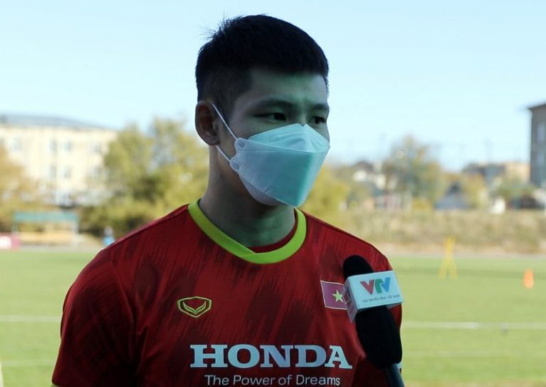Hậu vệ Liễu Quang Vinh: “Tập huấn tại UAE giúp tôi có thêm nhiều kinh nghiệm”