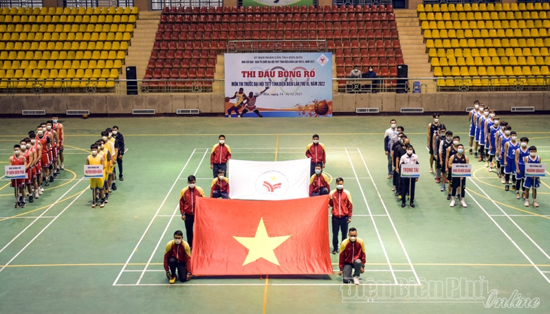 Điện Biên tổ chức thi đấu môn Bóng rổ – Đại hội Thể dục thể thao tỉnh lần thứ XI