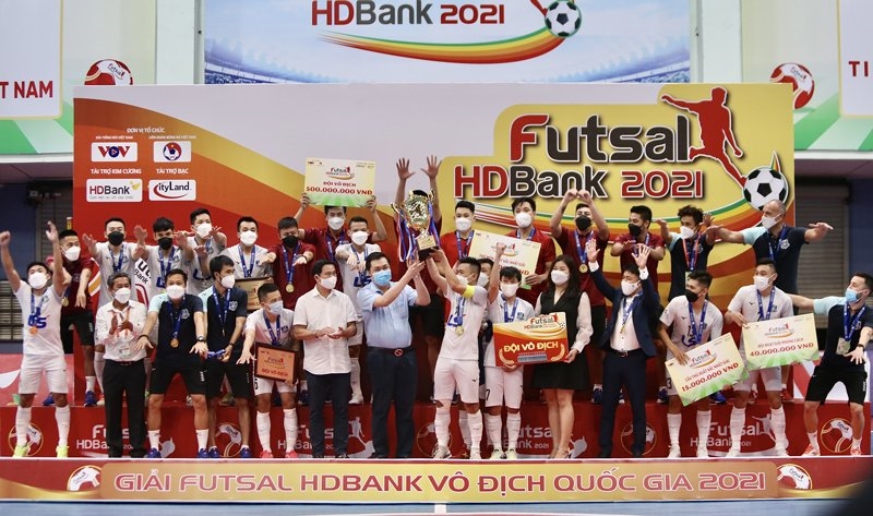 Kết thúc giải Futsal vô địch quốc gia 2021: Thái Sơn Nam bảo vệ thành công ngôi vô địch