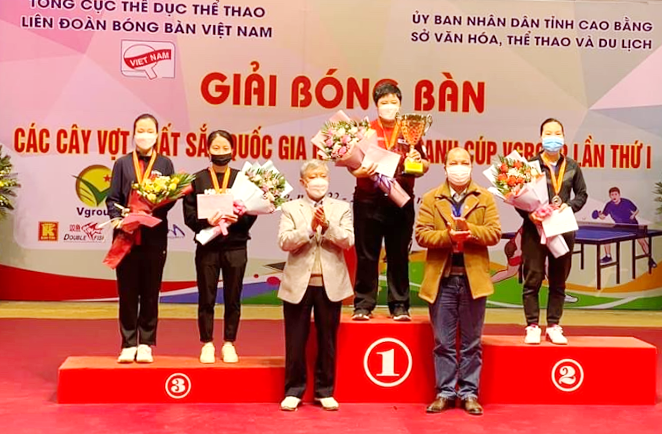 Anh Tú và Mỹ Trang đăng quang giải Bóng bàn các Cây vợt xuất sắc toàn quốc 2021