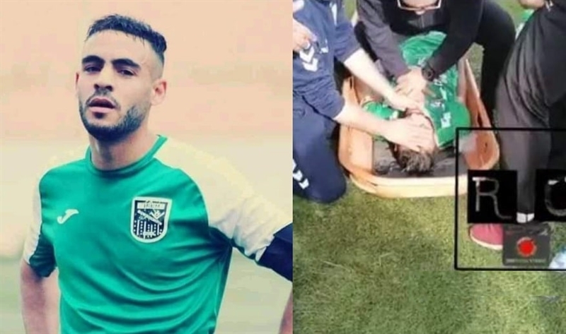 Cầu thủ Algeria ngã gục trên sân vì ngừng tim