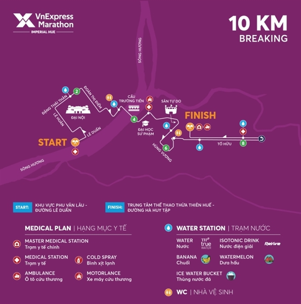 VnExpress Marathon Imperial Hue 2022 công bố cung đường chạy
