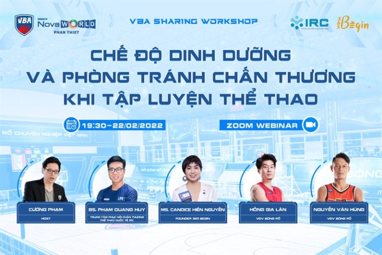 VBA tư vấn về chế độ dinh dưỡng và phòng tránh chấn thương trong thể thao