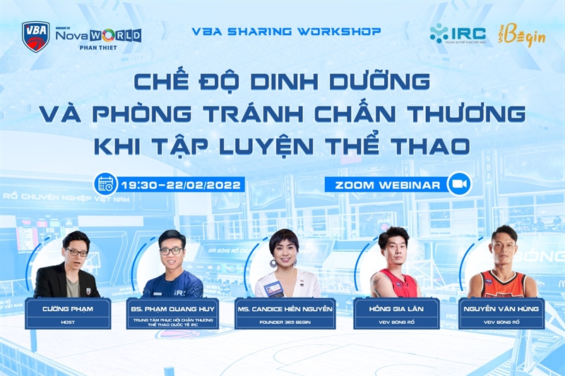 VBA tư vấn về chế độ dinh dưỡng và phòng tránh chấn thương trong thể thao