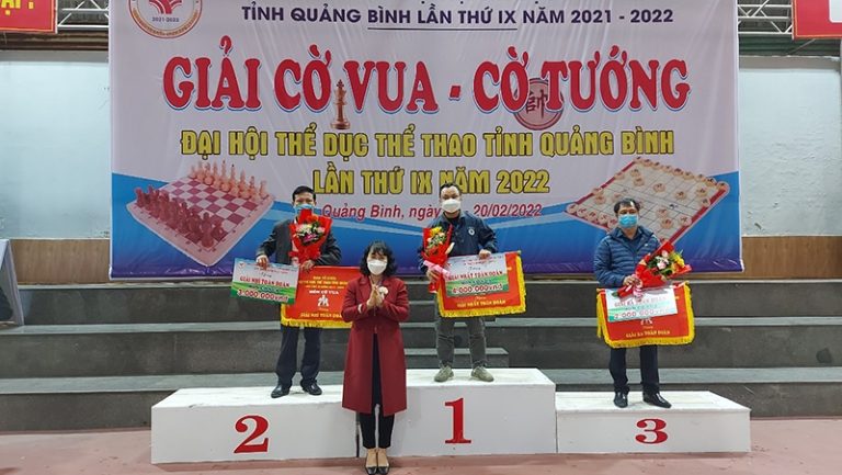 Bế mạc giải cờ Vua, cờ Tướng Đại hội Thể dục thể thao tỉnh Quảng Bình lần thứ IX