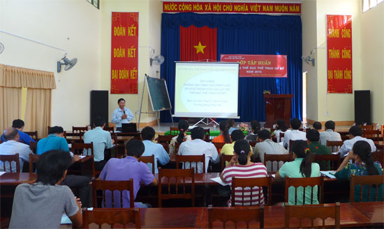Tập huấn nghiệp vụ thể dục thể thao cơ sở