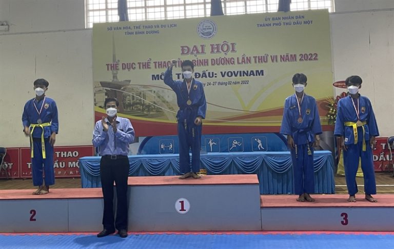 Kết thúc môn võ Vovinam Đại hội Thể dục thể thao tỉnh Bình Dương lần thứ VI năm 2022