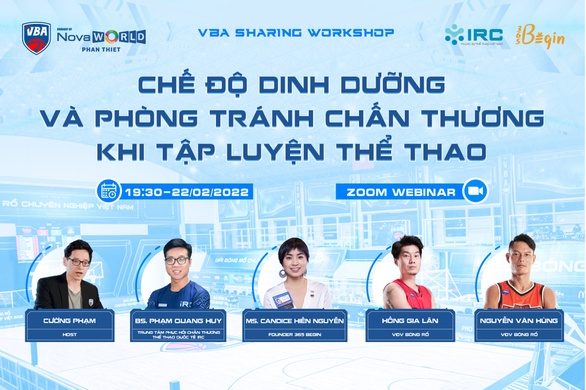 VBA tổ chức Hội thảo về dinh dưỡng và phòng tránh chấn thương thể thao