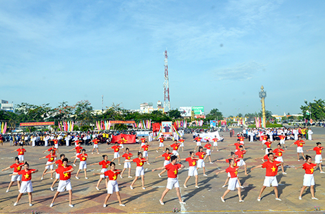 Thành phố Vị Thanh làm điểm tổ chức Đại hội Thể dục thể thao cấp huyện