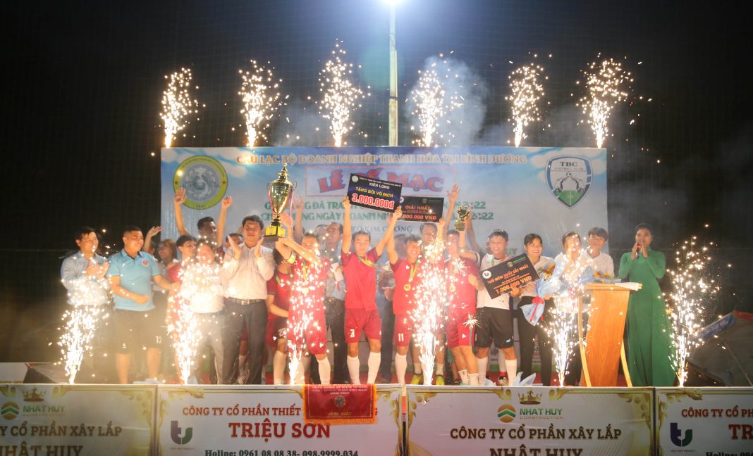 LỄ BẾ MẠC GIẢI BÓNG ĐÁ DOANH NGHIỆP THANH HÓA TẠI BÌNH DƯƠNG CUP TBC LẦN I -2022