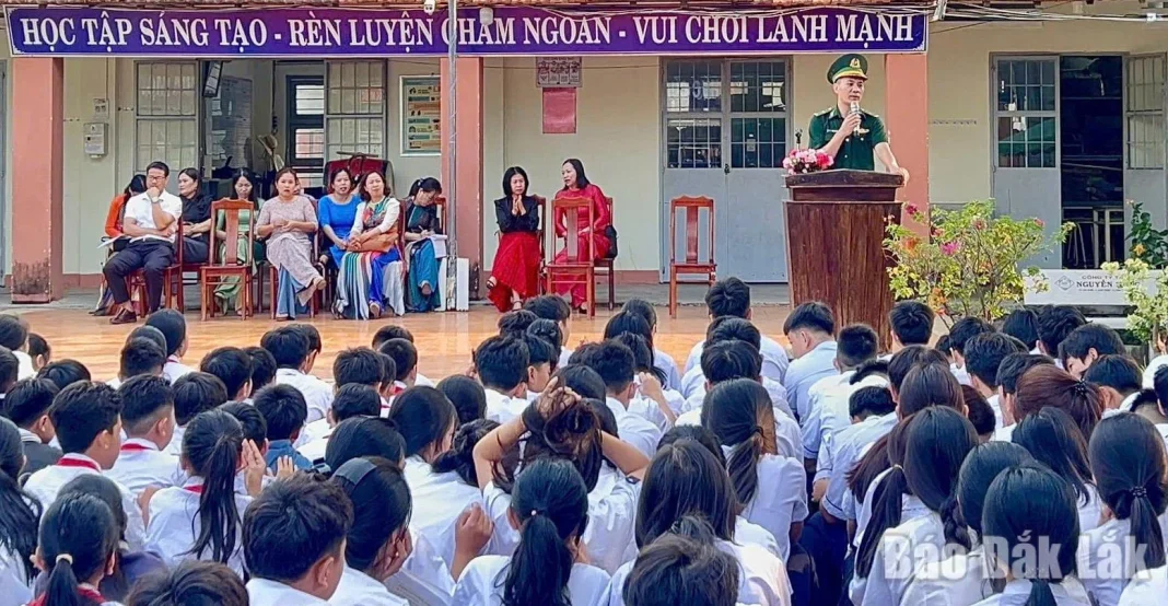 Đồn Biên phòng Xuân Đài tổ chức “Tiết học biên giới, biển đảo”